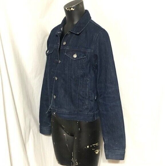 DRDenim Indigo Blue Denim Jean Jacket Size Small - Picture 5 of 8
